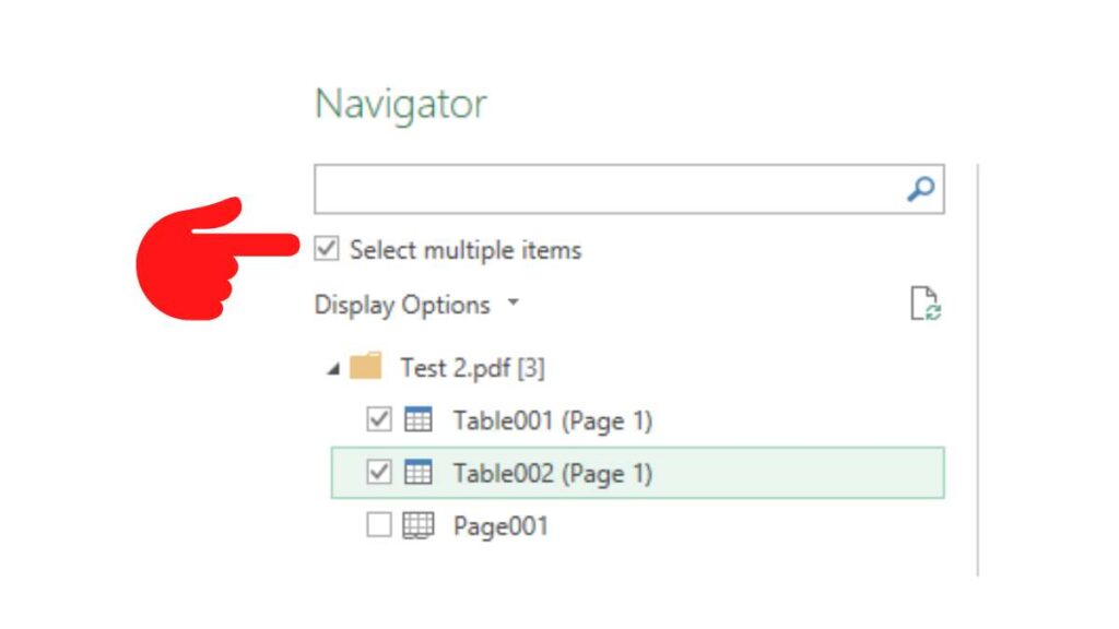 Insert Tables from PDF